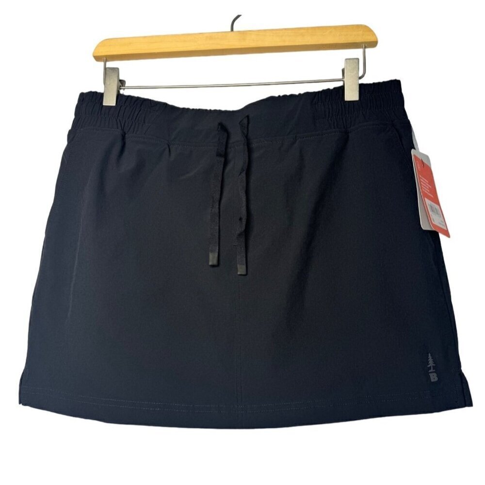 Bass Outdoor Womens Activewear Tennis Golf Skort SZ M Black Pockets NEW